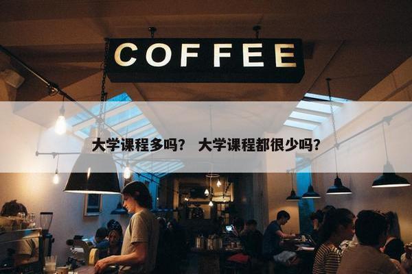大学课程多吗？ 大学课程都很少吗？