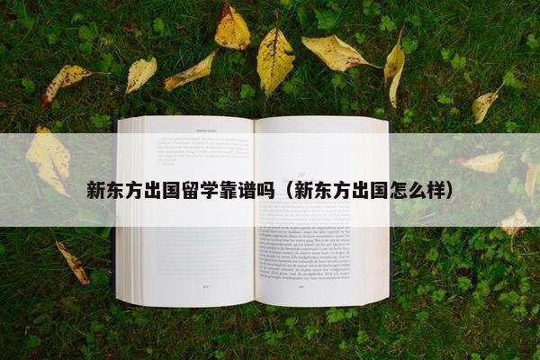 新东方出国留学靠谱吗（新东方出国怎么样）