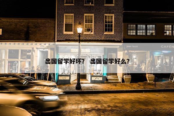 出国留学好坏？ 出国留学好么？