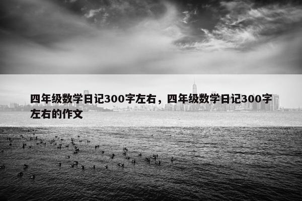 四年级数学日记300字左右，四年级数学日记300字左右的作文