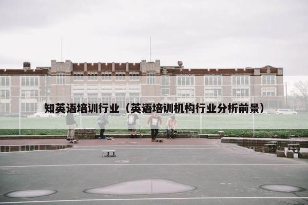 知英语培训行业（英语培训机构行业分析前景）