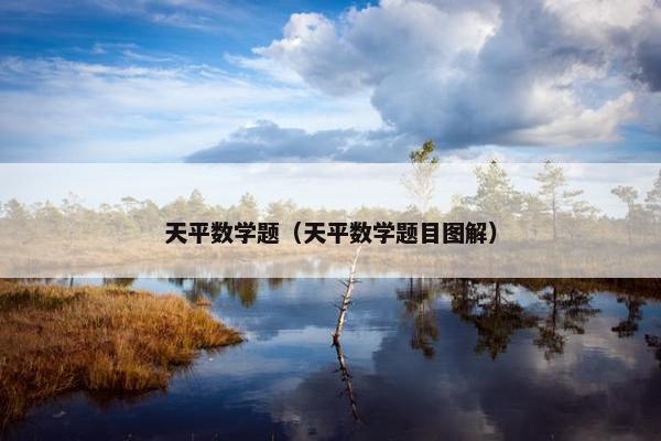 天平数学题（天平数学题目图解）