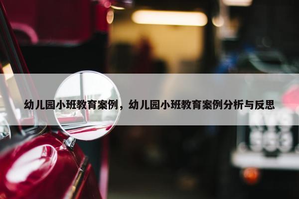 幼儿园小班教育案例，幼儿园小班教育案例分析与反思