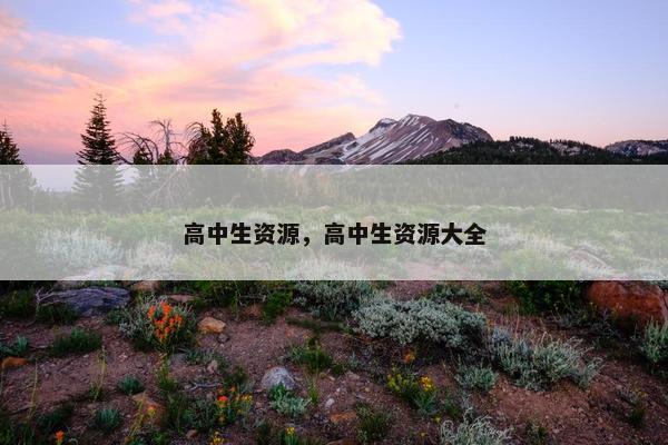 高中生资源，高中生资源大全