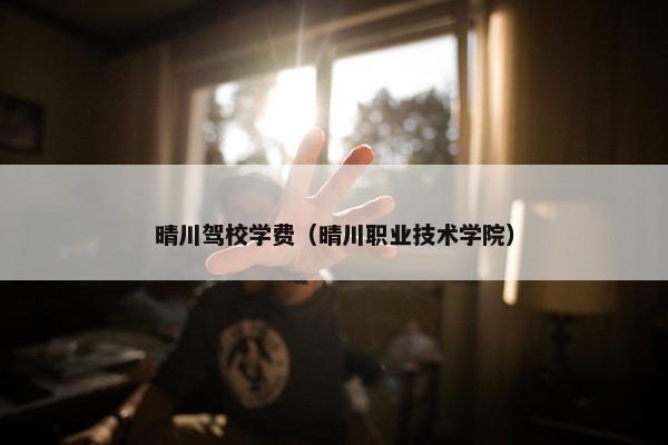 晴川驾校学费（晴川职业技术学院）