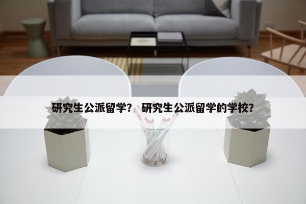 研究生公派留学？ 研究生公派留学的学校？