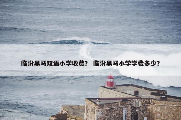 临汾黑马双语小学收费？ 临汾黑马小学学费多少？