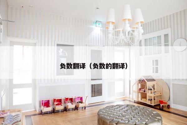 负数翻译（负数的翻译）