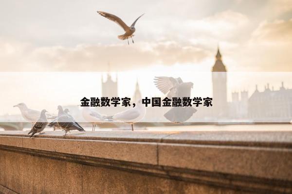 金融数学家，中国金融数学家