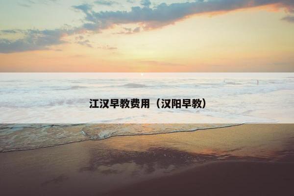 江汉早教费用（汉阳早教）