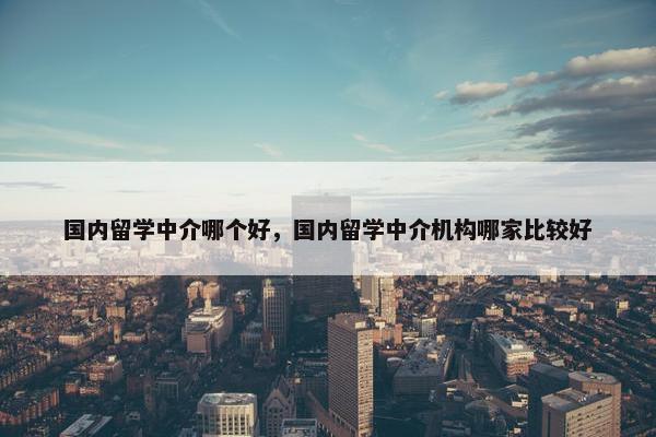 国内留学中介哪个好，国内留学中介机构哪家比较好