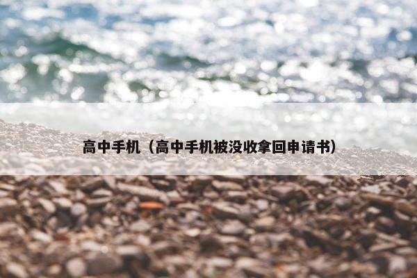 高中手机（高中手机被没收拿回申请书）