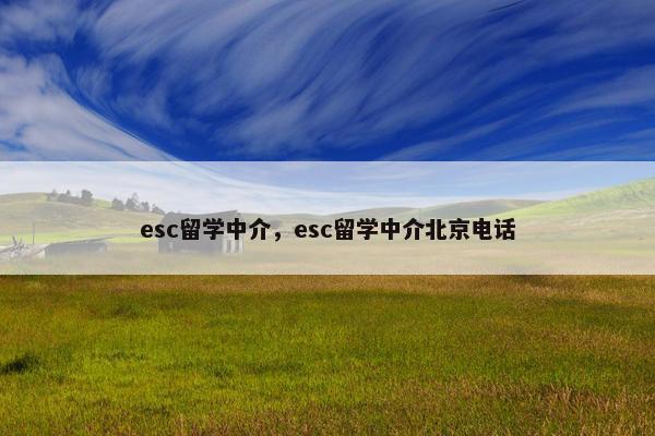 esc留学中介，esc留学中介北京电话