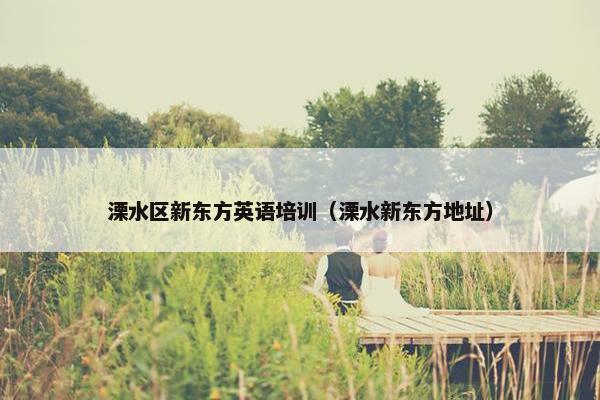 溧水区新东方英语培训（溧水新东方地址）