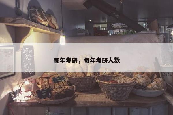 每年考研，每年考研人数