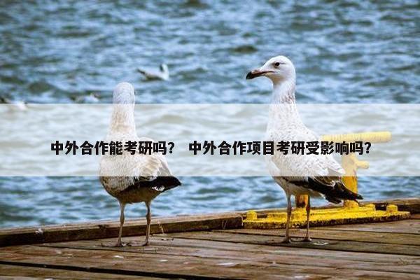 中外合作能考研吗？ 中外合作项目考研受影响吗？