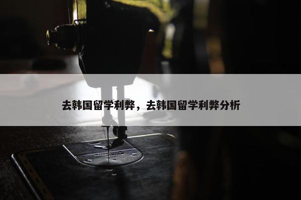 去韩国留学利弊，去韩国留学利弊分析
