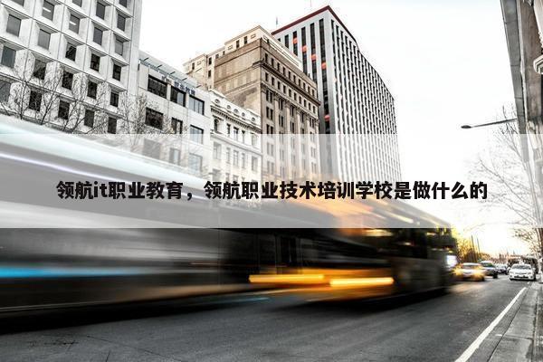 领航it职业教育，领航职业技术培训学校是做什么的