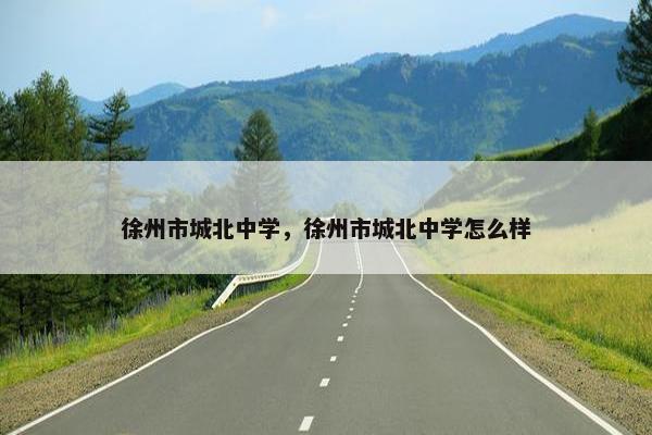徐州市城北中学，徐州市城北中学怎么样