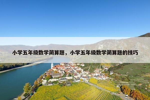 小学五年级数学简算题，小学五年级数学简算题的技巧