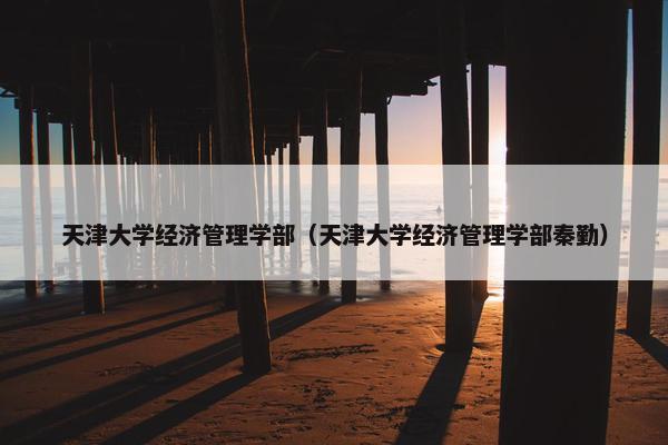天津大学经济管理学部（天津大学经济管理学部秦勤）