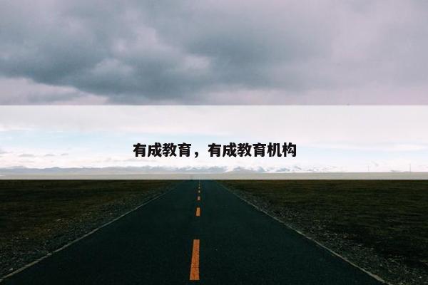 有成教育，有成教育机构