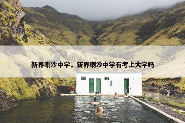 新界喇沙中学，新界喇沙中学有考上大学吗