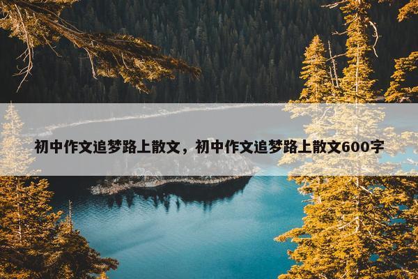 初中作文追梦路上散文，初中作文追梦路上散文600字