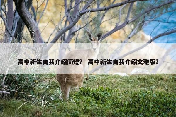 高中新生自我介绍简短？ 高中新生自我介绍文雅版？