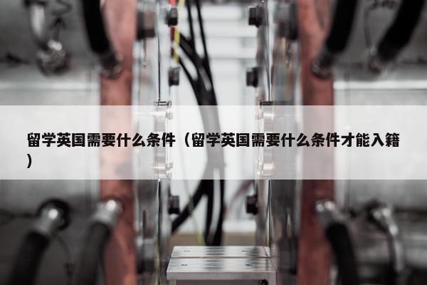 留学英国需要什么条件（留学英国需要什么条件才能入籍）