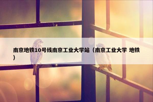 南京地铁10号线南京工业大学站（南京工业大学 地铁）