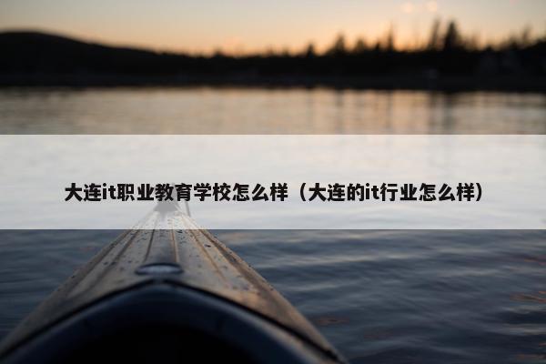 大连it职业教育学校怎么样（大连的it行业怎么样）