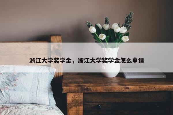 浙江大学奖学金，浙江大学奖学金怎么申请