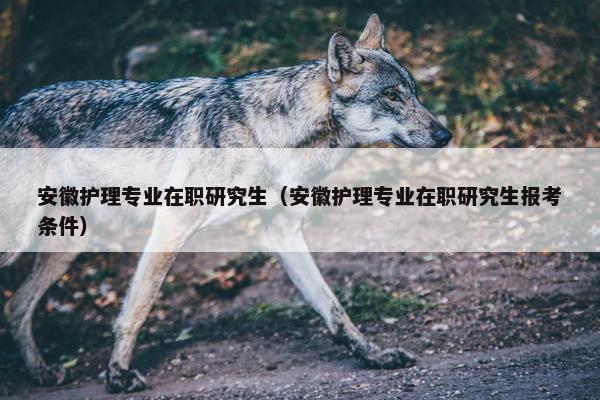 安徽护理专业在职研究生（安徽护理专业在职研究生报考条件）
