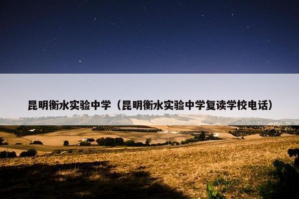 昆明衡水实验中学（昆明衡水实验中学复读学校电话）