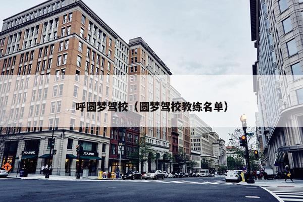呼圆梦驾校（圆梦驾校教练名单）