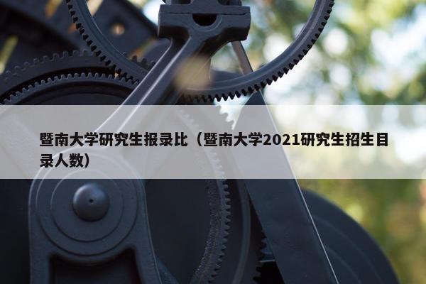暨南大学研究生报录比（暨南大学2021研究生招生目录人数）