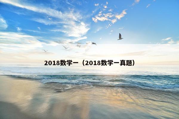 2018数学一（2018数学一真题）
