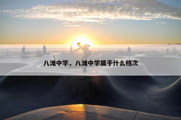 八滩中学，八滩中学属于什么档次