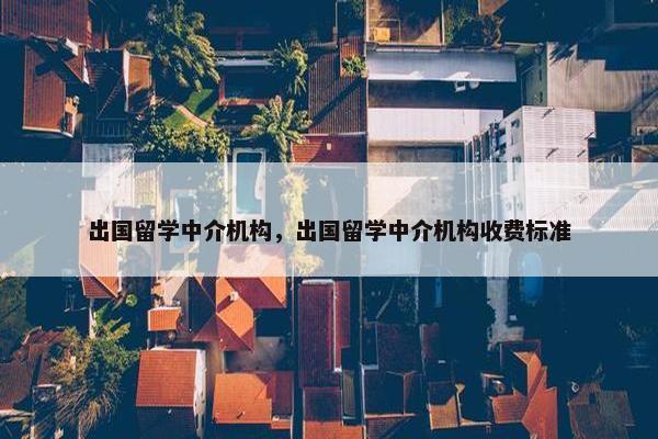 出国留学中介机构，出国留学中介机构收费标准