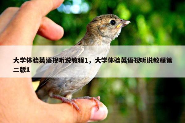 大学体验英语视听说教程1，大学体验英语视听说教程第二版1
