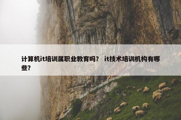 计算机it培训属职业教育吗？ it技术培训机构有哪些？