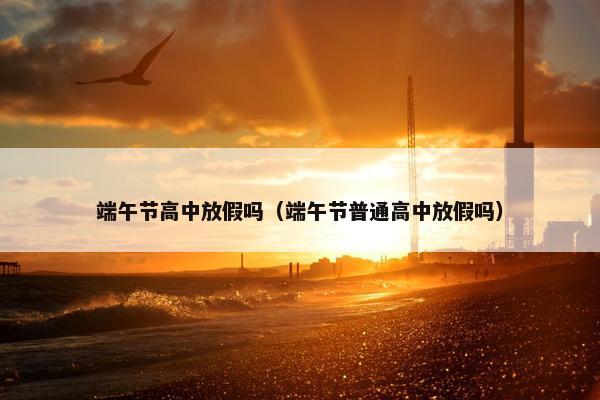 端午节高中放假吗（端午节普通高中放假吗）