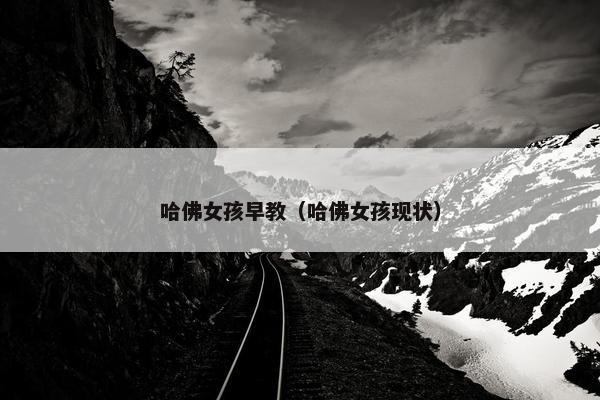哈佛女孩早教（哈佛女孩现状）