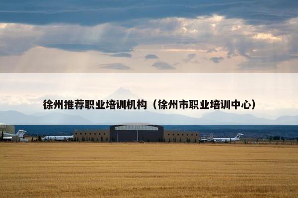 徐州推荐职业培训机构（徐州市职业培训中心）