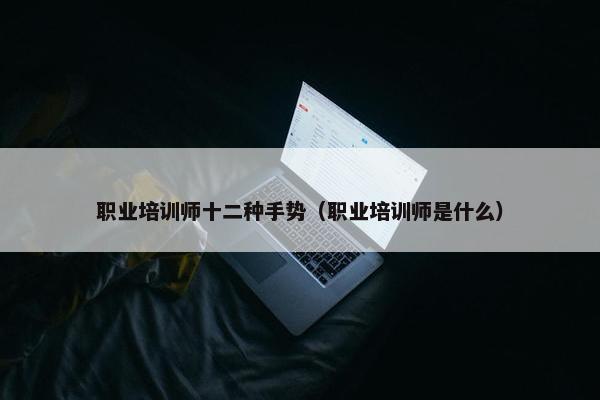 职业培训师十二种手势（职业培训师是什么）