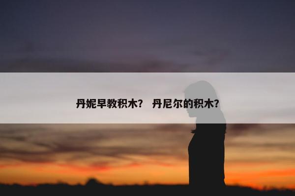 丹妮早教积木？ 丹尼尔的积木？