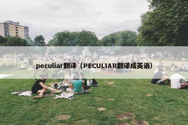 peculiar翻译（PECULIAR翻译成英语）