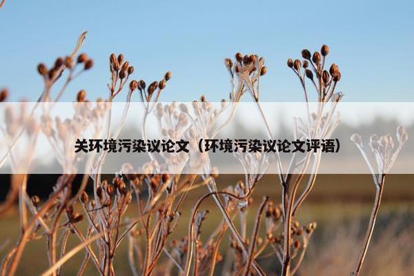 关环境污染议论文（环境污染议论文评语）