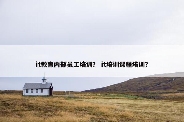 it教育内部员工培训？ it培训课程培训？